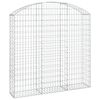 vidaXL Gabion Basket Silver Galvanized iron Extra Large