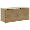 vidaXL Garden Storage Box Mix Beige PE rattan 74.8 gal
