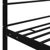 vidaXL Bed Frame Black Powder-coated metal Double Bed Frame
