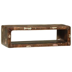 vidaXL TV Cabinet with Shelf Multicolour Solid Reclaim wood
