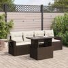 vidaXL Patio Sofa Set Adjustable Armrests Garden Sofa Set Rectangular