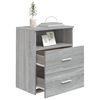 vidaXL Bed Cabinet Grey Sonoma Engineered wood 19.7x12.6x23.6 in