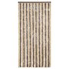 vidaXL Fly Curtain Dark Brown and Beige 35.4x78.7" Chenille