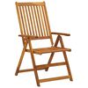 vidaXL Garden Chair Set of 8 Wood Solid Acacia Wood Foldable