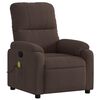 vidaXL Massage Recliner Chair Brown