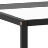 vidaXL Coffee Table Black and transparent