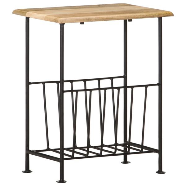 vidaXL Magazine Rack Black and Brown