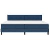 vidaXL Box Spring Bed with Mattress Blue 78.7“ x 78.7” fabric