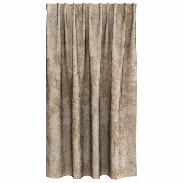vidaXL Velvet Curtains 2 pcs Champagne 55.12 x 55.12 in Velvet