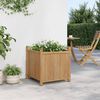 vidaXL Planter Natural Bamboo 19.7x19.7x19.7 in Stylish Planter Square