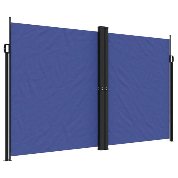 vidaXL Retractable Side Awning Blue