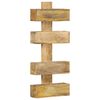 vidaXL Magazine Wall Rack Natural wood Solid mango wood Medium