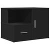 vidaXL Corner Cabinet Black Engineered wood 63 x 15.7 x 17.7 in