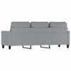vidaXL 3-seater Sofa Light grey Fabric (100% polyester), metal, textilene