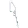 vidaXL 4-Step Dock Ladder Silver 22.83 x 30.31 x 65.35 in Aluminium