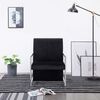 vidaXL Armchair Black Velvet Standard Ergonomic Armchair Rectangular