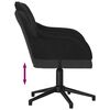 vidaXL Swivel Office Chair Black Velvet