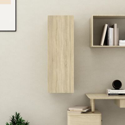 vidaXL TV Stand Sonoma Oak 12"x11.8"x35.4" Engineered Wood
