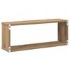 vidaXL Wall Cube Shelf Set of 6 Artisan Oak Engineered Wood