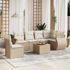 vidaXL Patio Sofa Set Beige