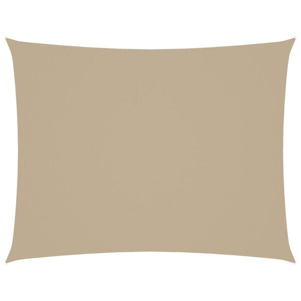 vidaXL Sunshade Sail Oxford Fabric Rectangular 13.1x16.4' Beige