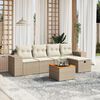 vidaXL Garden Sofa Set Beige