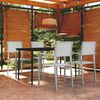 vidaXL 5 Piece Patio Dining Set White