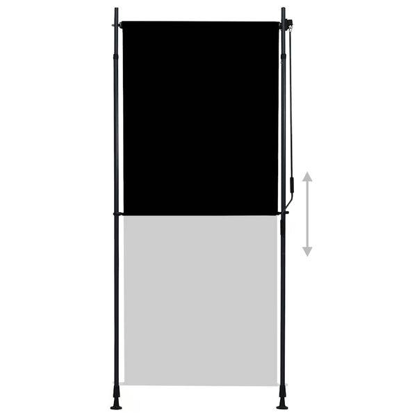 vidaXL Roller Blind Anthracite Polyester with PA coating 39.4 x 106.3 in