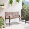 vidaXL Garden Chair Black 113 x 79 x 75cm poly rattan