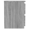 vidaXL Bedside Cabinet Set of 2 Grey sonoma Engineered wood