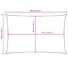 vidaXL Sunshade Sail Oxford Fabric Rectangular 13.1x23.0' Taupe