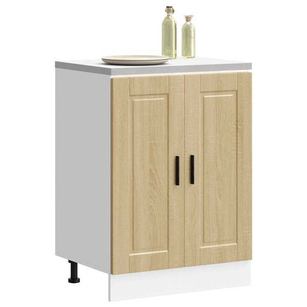 vidaXL Kitchen Base Cabinet Sonoma Oak Engineered wood Medium