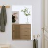 vidaXL Wall Mirror Glass 19.7 x 31.5 in Wall Mirror Rectangular