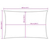 vidaXL Sunshade Sail Oxford Fabric Rectangular 16.4x26.2' White