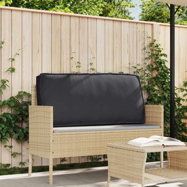 vidaXL Pallet Cushion for Seat / Backrest Black 120 x 60 x 12 cm