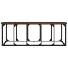 vidaXL Coffee Table Brown Oak Engineered wood, metal