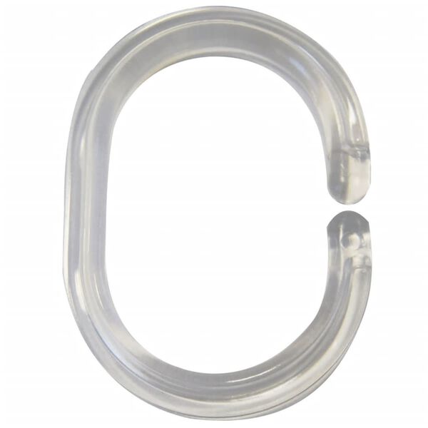 RIDDER Shower Curtain Ring Transparent Plastic (SBSC material) Small