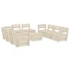 vidaXL Garden Lounge Set Natural Spruce Wood Impregnated Spruce Wood