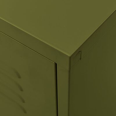 vidaXL TV Cabinet Olive Green 41.3"x13.8"x19.7" Steel