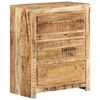 vidaXL Drawer Cabinet Natural mango wood Solid mango wood Medium