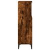 vidaXL Bathroom Cabinet Smoked Oak Engineered wood, metal