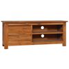 vidaXL TV Cabinet Natural Teak Solid Teak Wood Medium