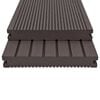 vidaXL WPC Solid Decking Boards with Accessories 32.8 '² 7.2 ' Dark Brown (5x45010)
