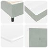 vidaXL Box Spring Bed Light Grey 39.37 x 78.74 in Velvet