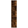 vidaXL Corner Cabinet Smoked Oak Engineered Wood Compact Corner Cabinet