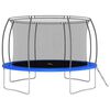 vidaXL Trampoline Set Black, Grey, Blue