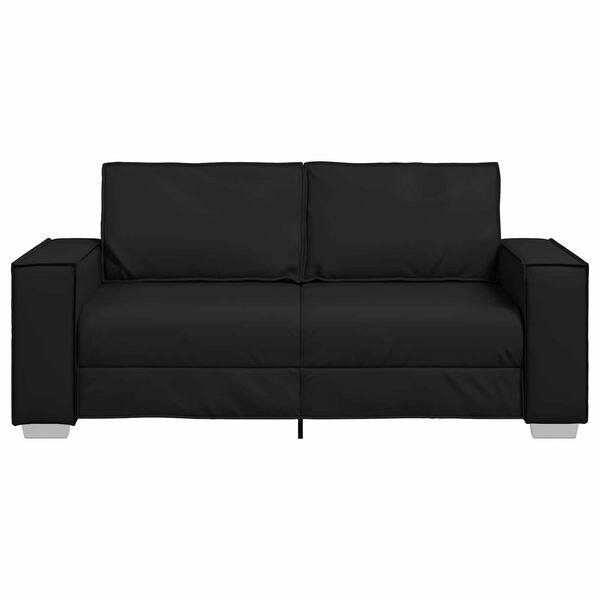 vidaXL Sofa 140cm Black Fabric