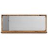 vidaXL Mirror Shelf Old wood 35.43 x 4.13 x 14.57 in Engineered Wood