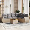 vidaXL Garden Sofa Set Beige