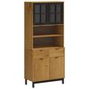 vidaXL Highboard Brown and black